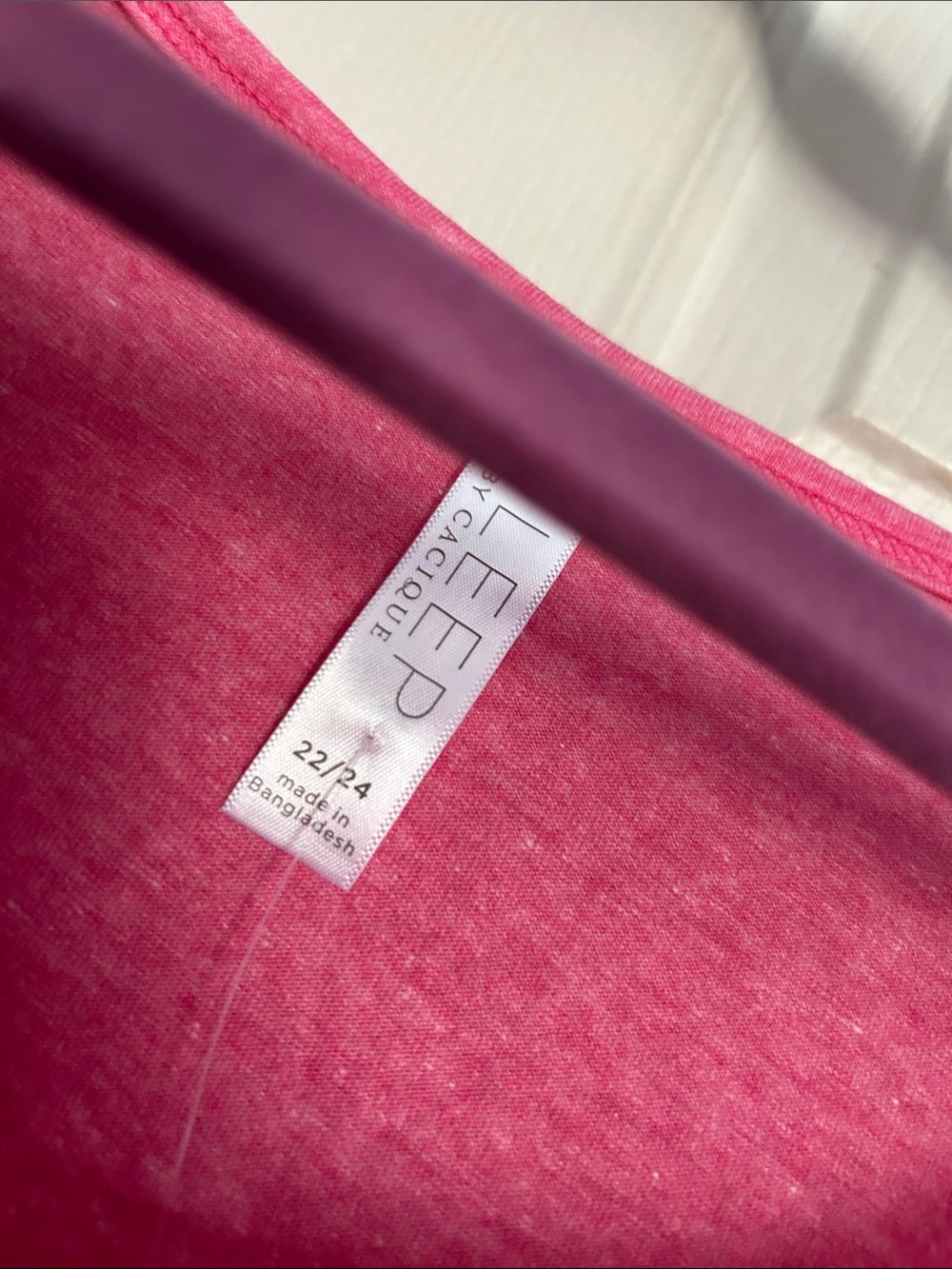 NWT Sleep by cacique heather pink tank pj top size 22/24 - Picture 3 of 5